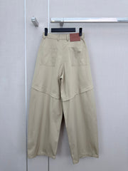 Deconstructed Wide-Leg Pants