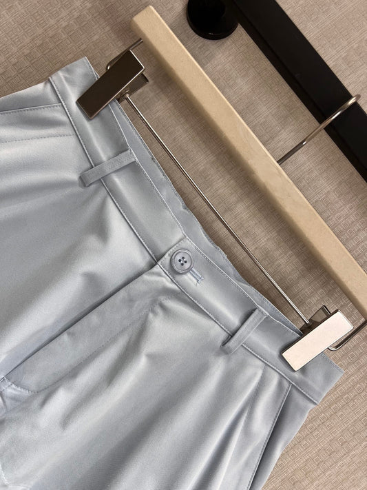 Deconstructed Wide-Leg Shorts