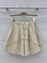 Deconstructed Wide-Leg Shorts