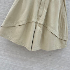 Deconstructed Wide-Leg Shorts