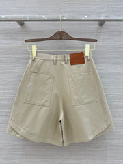 Deconstructed Wide-Leg Shorts