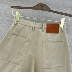 Deconstructed Wide-Leg Shorts