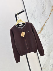 Brown Knit Cardigan