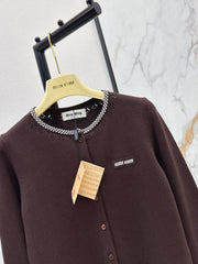 Brown Knit Cardigan