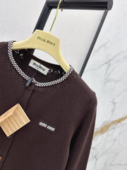 Brown Knit Cardigan