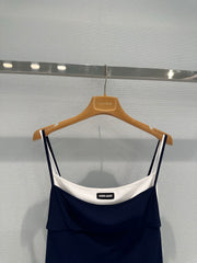 Color-blocked camisole with a layered look