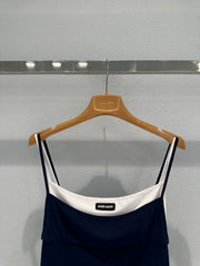 Color-blocked camisole with a layered look