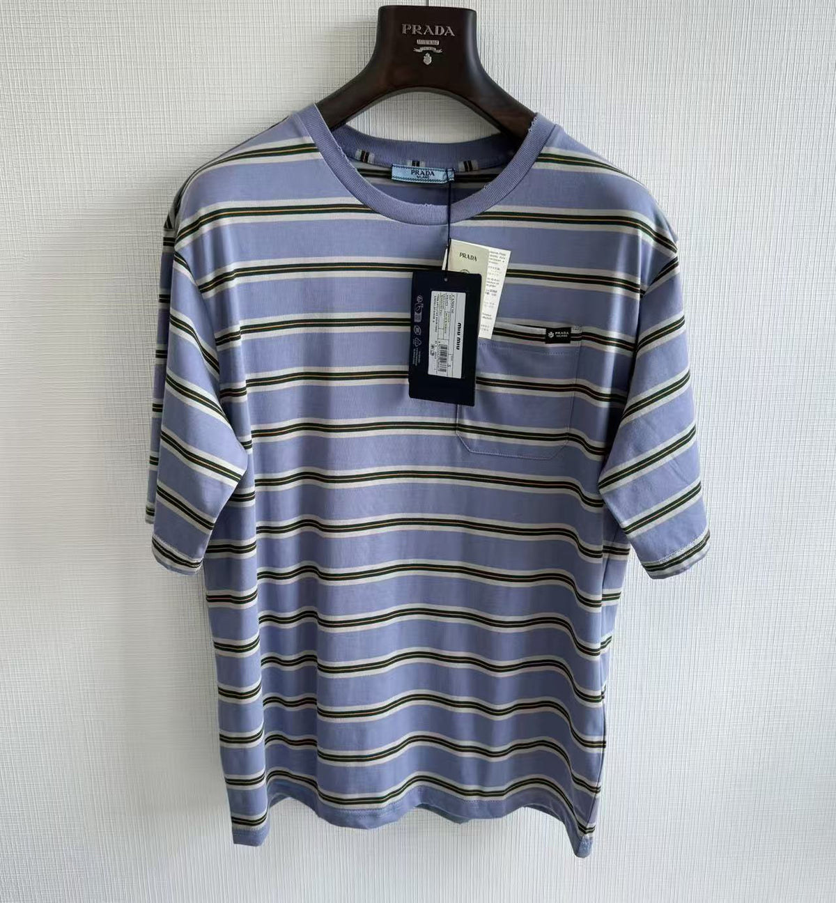 Striped Crew-Neck Short-Sleeve T-Shirt