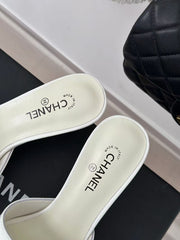 Open-toe high-heeled mules