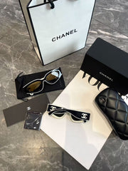 Panda-style sunglasses