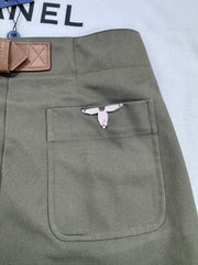 High-Waisted A-Line Mini Skirt