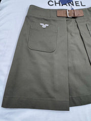 High-Waisted A-Line Mini Skirt