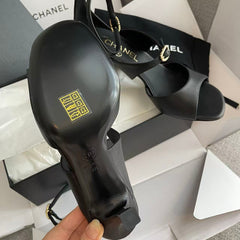 Rhinestone Buckle Strappy High Heels