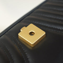 black Small  Marmont 2.0 Shoulder Bag