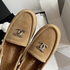 Fur-Lined Mules