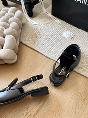 Rhinestone Loafer Sandals