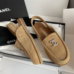 Fur-Lined Mules