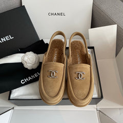 Fur-Lined Mules