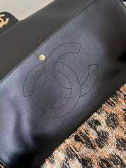 Leopard-Print Flap Bag (Large, 38cm)