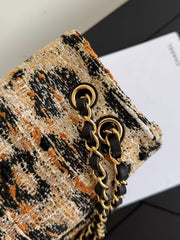 Leopard-Print Flap Bag (Large, 38cm)