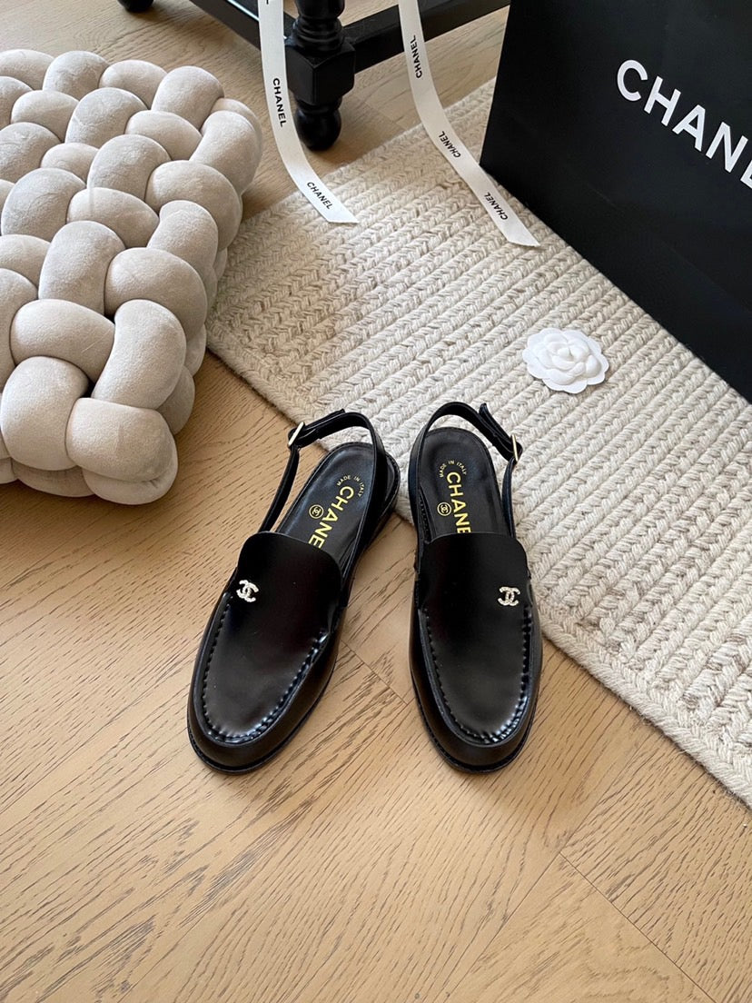 Rhinestone Loafer Sandals