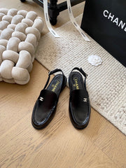 Rhinestone Loafer Sandals