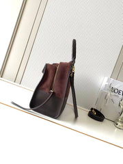 Large Suede "Chocolate Toast" Bag