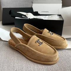 Fur-Lined Mules