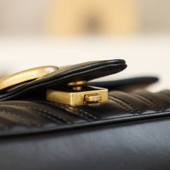 black Small  Marmont 2.0 Shoulder Bag