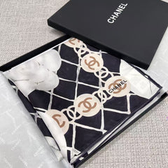 Square silk scarf