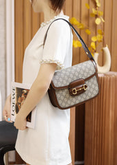 Horsebit shoulder bag