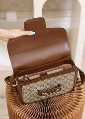 Horsebit shoulder bag