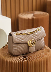 milk tea color Small  Marmont 2.0 Shoulder Bag