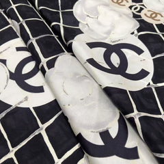 Square silk scarf